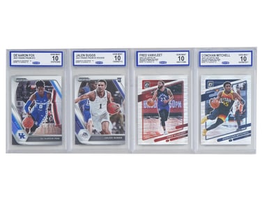 4 CCG GRADED NBA CARDS LOT ALL GRADED 10S