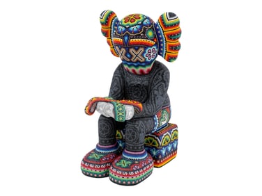 US MEXICAN SCULPTURE BY CHROMA RICK WOLFRYD W COA
