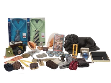VINTAGE OFFICE DECOR ITEMS AND DRESS ACCESSORIES