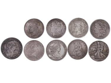 ANTIQUE AMERICAN DOLLAR COIN REPLICA COLLECTION