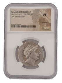 SELEUCID KINGDOM ANTIOCHOS II AR TETRADRACHM COIN