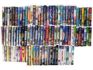 LARGE COLLECTION OF VARIOUS VINTAGE VIDEO TAPES