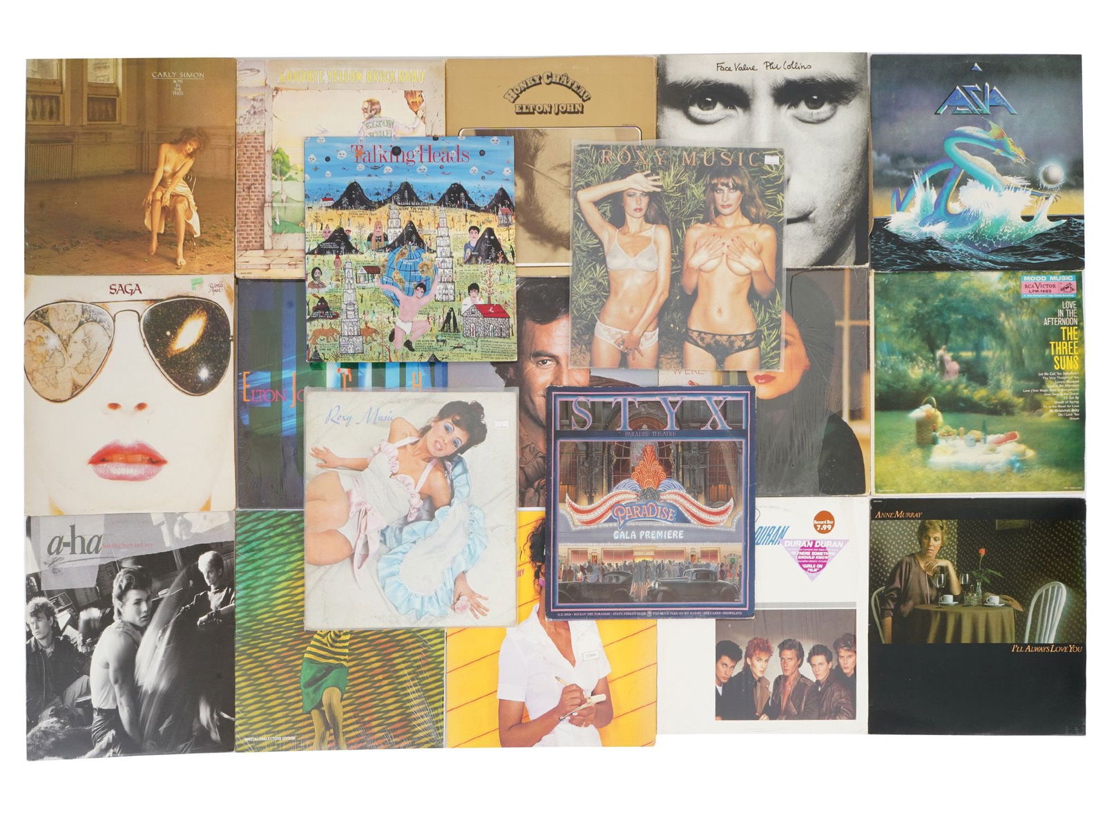 COLLECTION OF VINTAGE ROCK MUSIC VINYL RECORDINGS (1 of 5)