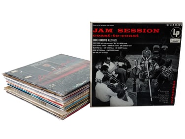 COLLECTION OF VINTAGE JAZZ MUSIC VINYL RECORDINGS