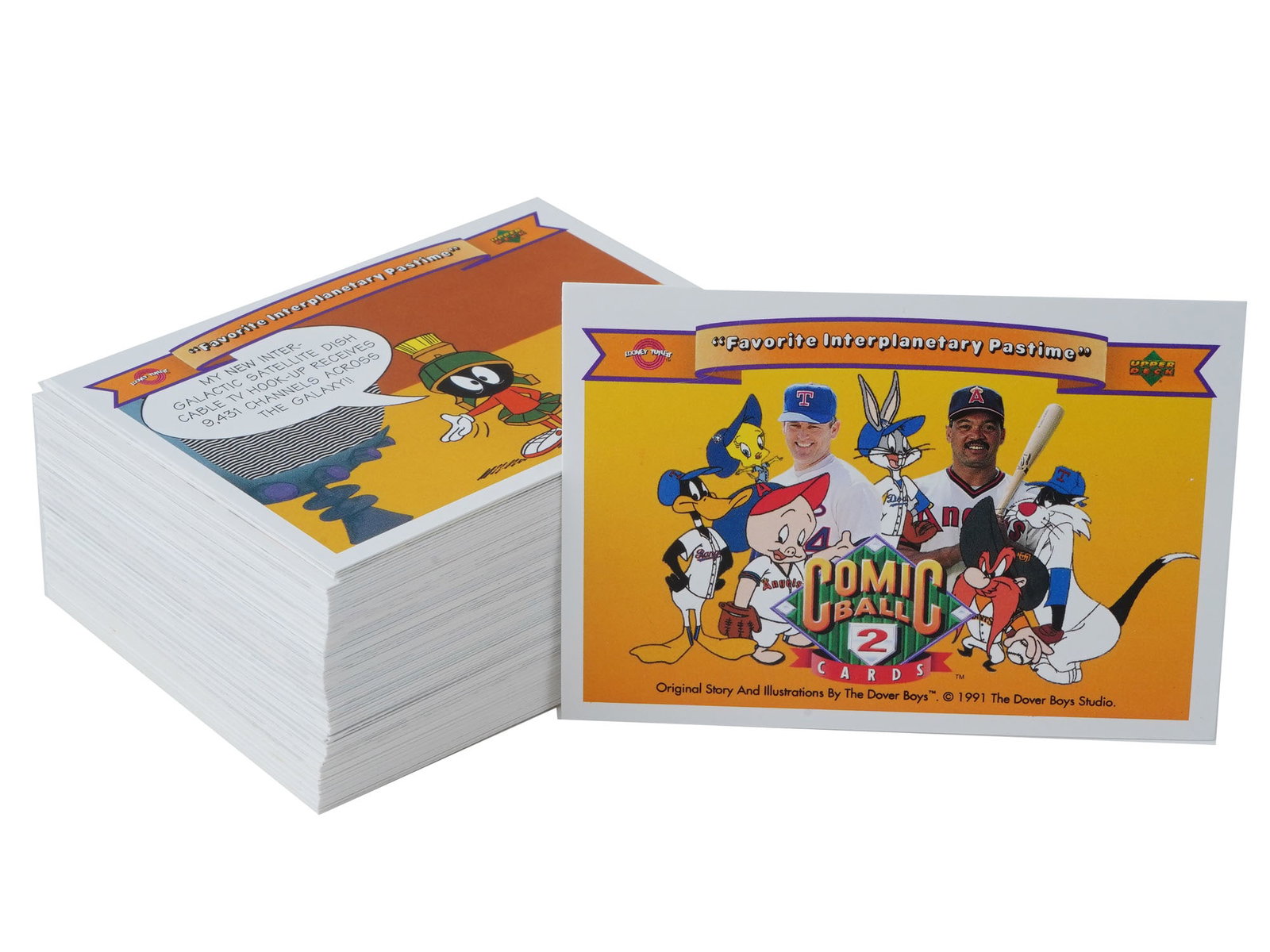 VINTAGE 1991 UPPER DECK COMIC BALL 2 BASEBALL CARDS (1 of 7)