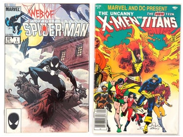 LOT OF MARVEL AND DC SPIDER MAN AND X MEN COMIC BOOKS