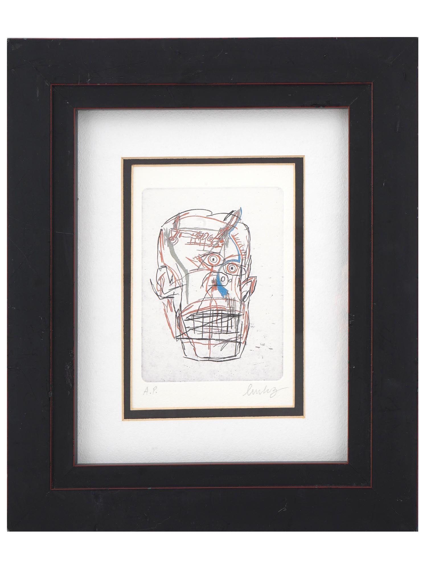 AMERICAN EXPRESSIONIST COLOR LITHOGRAPH SIGNED (1 of 5)