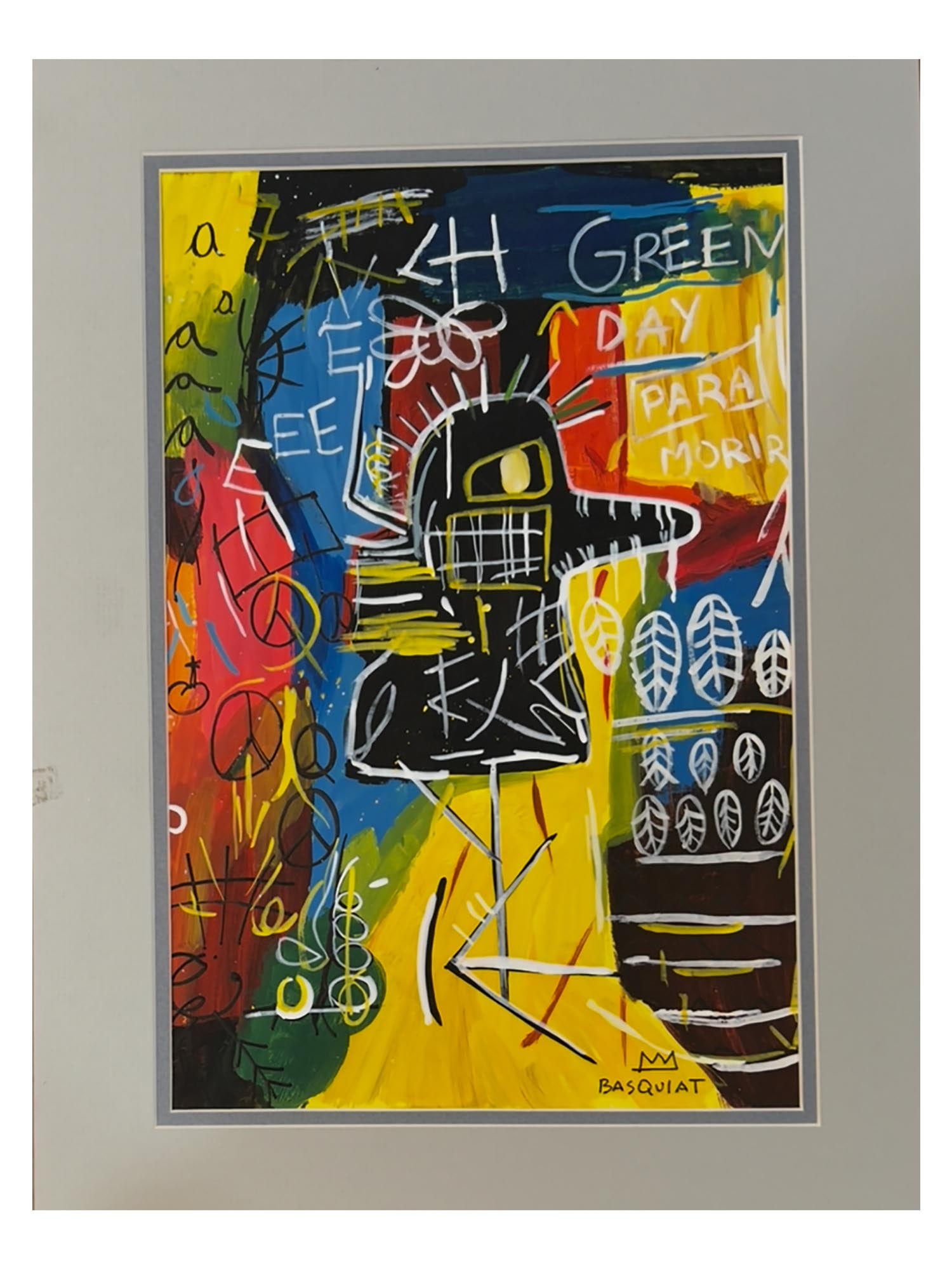AMERICAN PAINTING ATTR TO JEAN MICHAEL BASQUIAT (1 of 7)