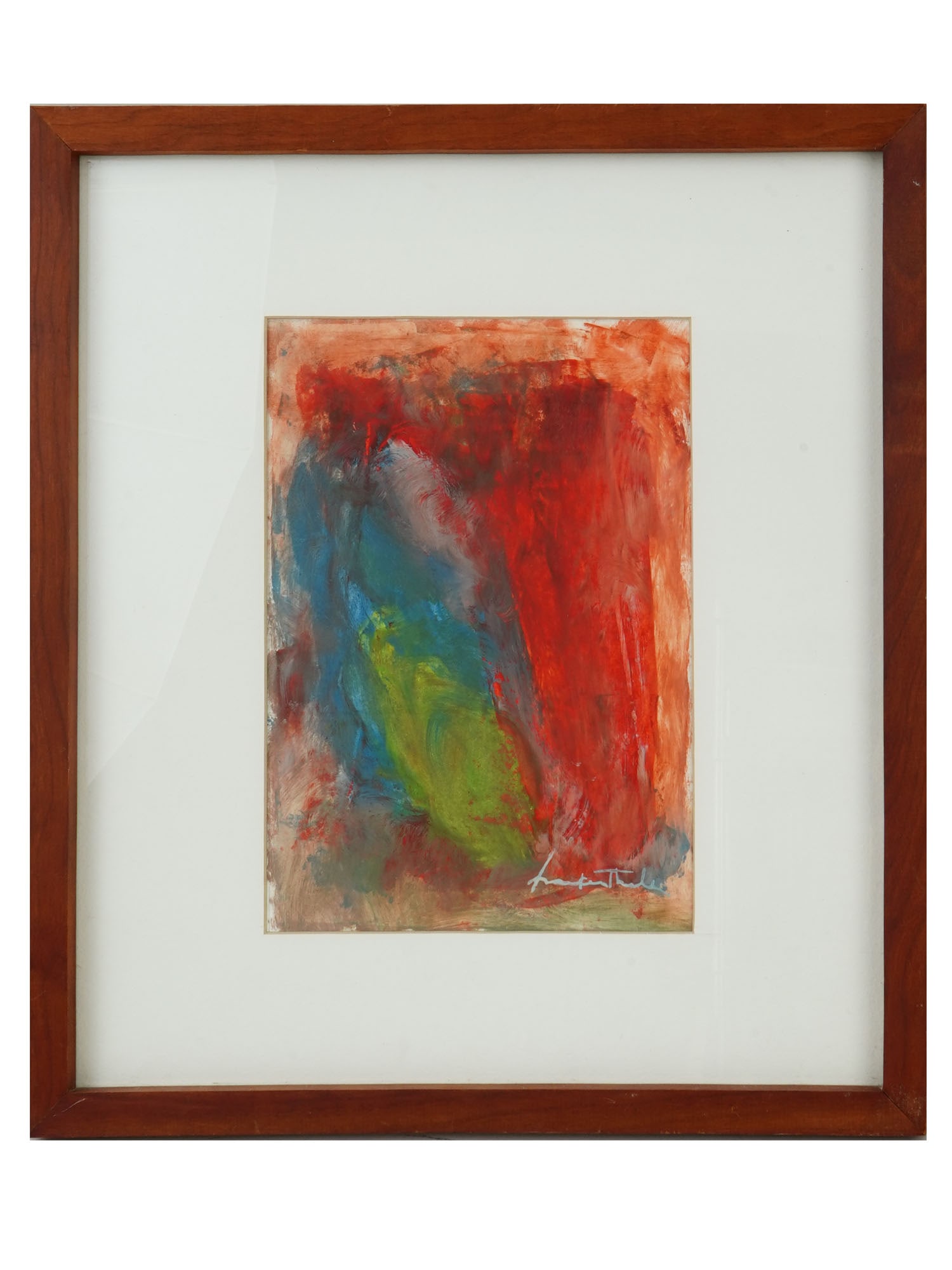 ABSTRACT OIL PAINTING SIGNED HELEN FRANKENTHALER (1 of 4)