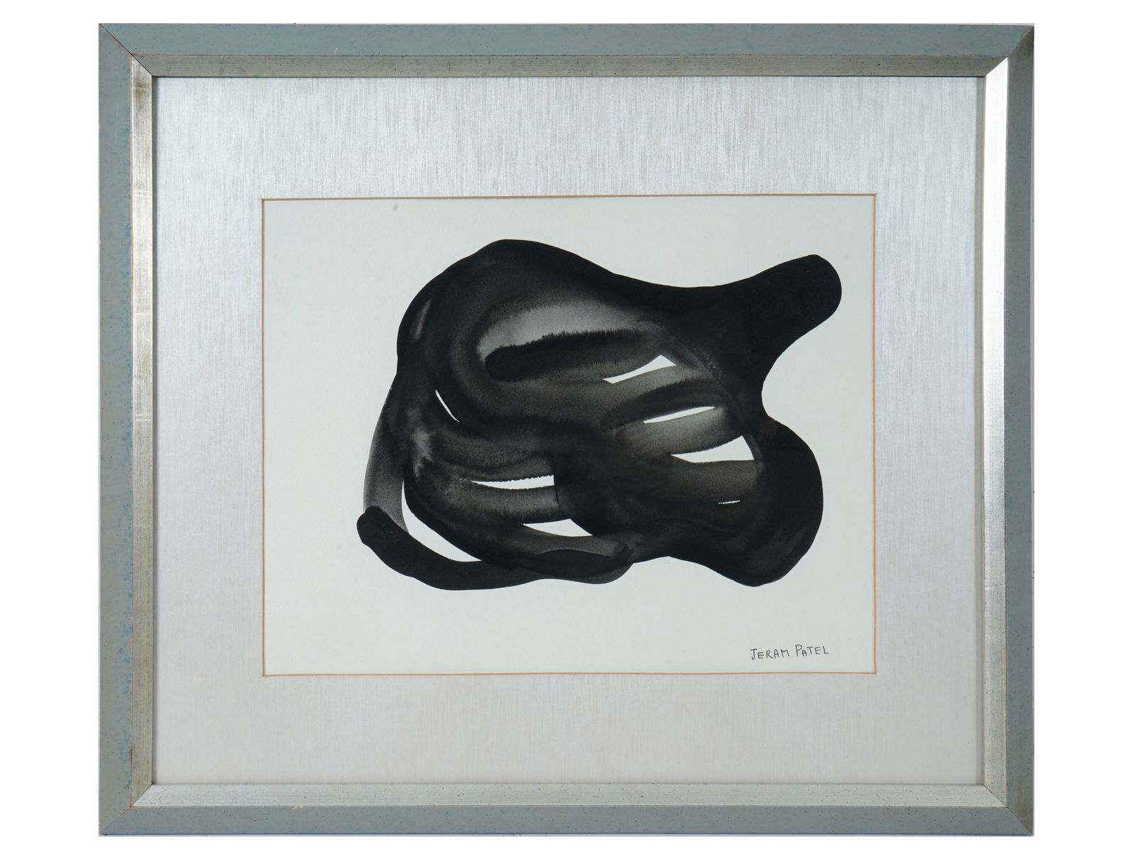 INDIAN MIXED MEDIA PAINTING SIGNED JERAM PATEL (1 of 4)