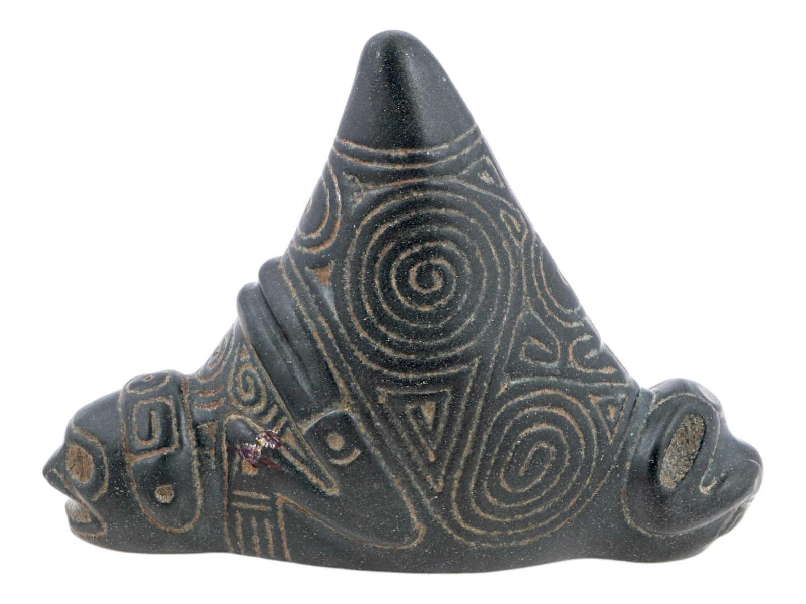 ANCIENT PRE COLUMBIAN CARVED TAINO ZEMI FIGURINE (1 of 6)