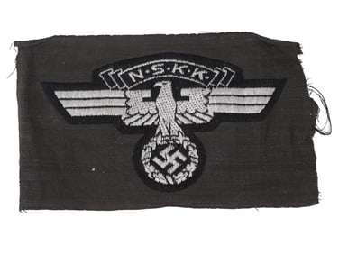 WWII NAZI GERMAN 2ND MODEL NSKK SLEEVE EAGLE INSIGNIA