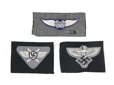 WWII NAZI GERMAN UNIFORM SHIRT BREAST INSIGNIAS NSFK