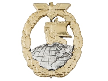 WWII GERMAN TYPE KRIEGSMARINE AUXILIARY CRUISER BADGE