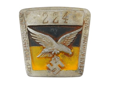 GERMAN WWII TYPE LUFTWAFFE FACTORY EMPLOYEE BADGE