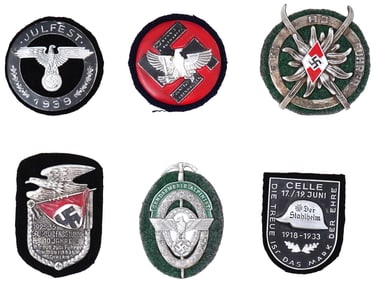 WWII NAZI GERMAN MILITARY SHIELDS HITLER YOUTH JULFEST