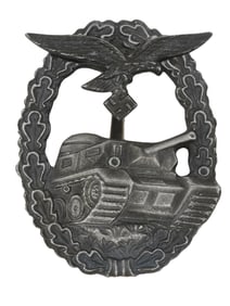 WWII NAZI GERMAN PANZER ARMY TANK ASSAULT BADGE