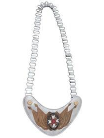 GERMAN WWII TYPE NS RKB VETERANS GORGET W CHAIN