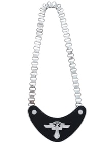 GERMAN WWII TYPE NSKK FLAG BEARERS GORGET WITH CHAIN.