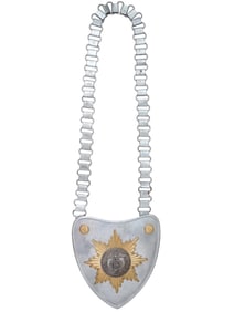 WWII TYPE NAZI GERMAN SA FLAG BEARER GORGET WITH CHAIN