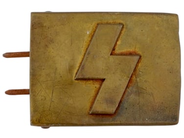 NAZI GERMAN HITLER YOUTH BRASS BELT BUCKLE