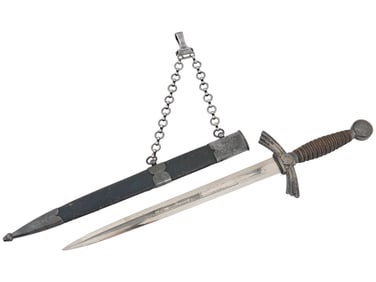 EARLY NAZI GERMAN LUFTWAFFE FIRST TYPE CHAINED DAGGER