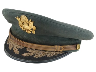 VINTAGE AMERICAN GENERAL UNIFORM PEAKED VISOR CAP
