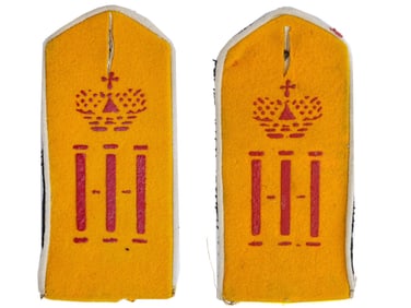 ANTIQUE RUSSIAN EMPIRE MILITARY SHOULDER BOARDS