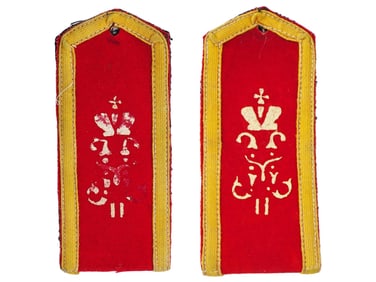 ANTIQUE RUSSIAN EMPIRE MILITARY SHOULDER BOARDS