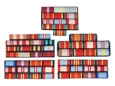 RUSSIAN SOVIET SERVICE RIBBONS OR RIBBON BARS