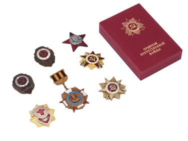 LOT OF 8 SOVIET MILITARY MEDALS REPRODUCTIONS