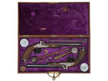 FRANCE RUSSIAN RARE PAIR OF DUELING PISTOLS BY LEPAGE