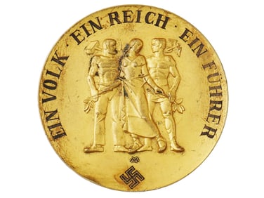 WWII GERMAN LONG SERVICE IN PLATINUM INDUSTRY MEDAL