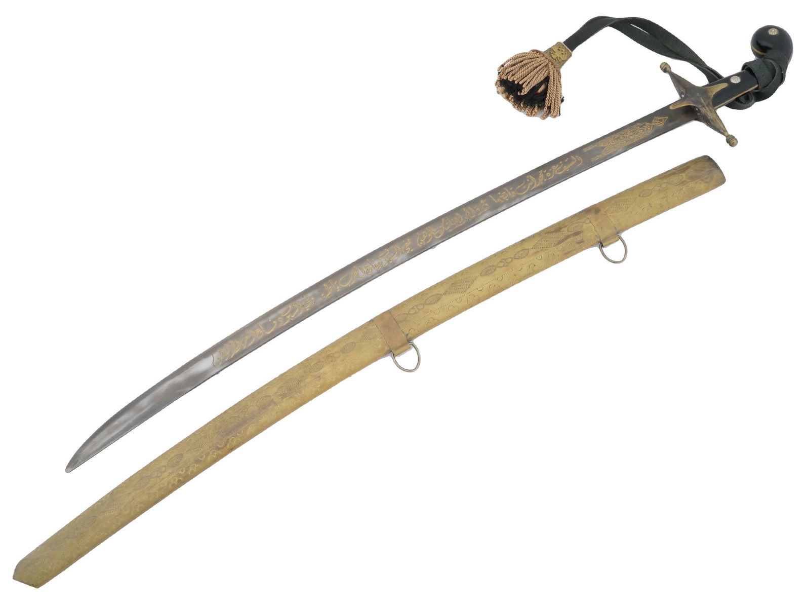 TURKISH OTTOMAN SABRE SWORD WITH SCABBARD (1 of 5)