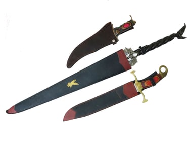 VINTAGE JIM FROST FANTASY CUTLERY KNIVES