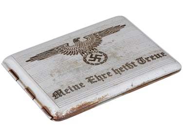 WWII NAZI GERMAN THIRD REICH WAFFEN SS CIGARETTE CASE
