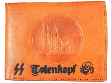 WWII TYPE GERMAN NAZI SS LEATHER WALLET