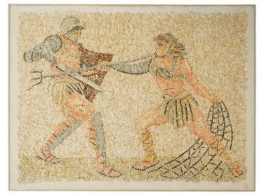 ANCIENT ROMAN EMPIRE MOSAIC FIELD BATTLE