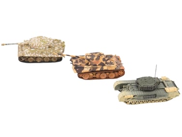 WWII CORGI MODELS TIGER PANTHER TANKS CHURCHILL MK II