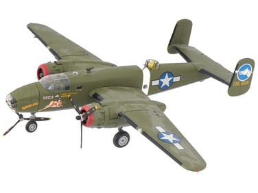 WWII NORTH AMERICAN B 25 MITCHELL COMBAT AIRCRAFT MODEL