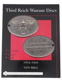THIRD REICH WARRANT DISCS BOOK BY DON BIBLE NAZI GERMAN