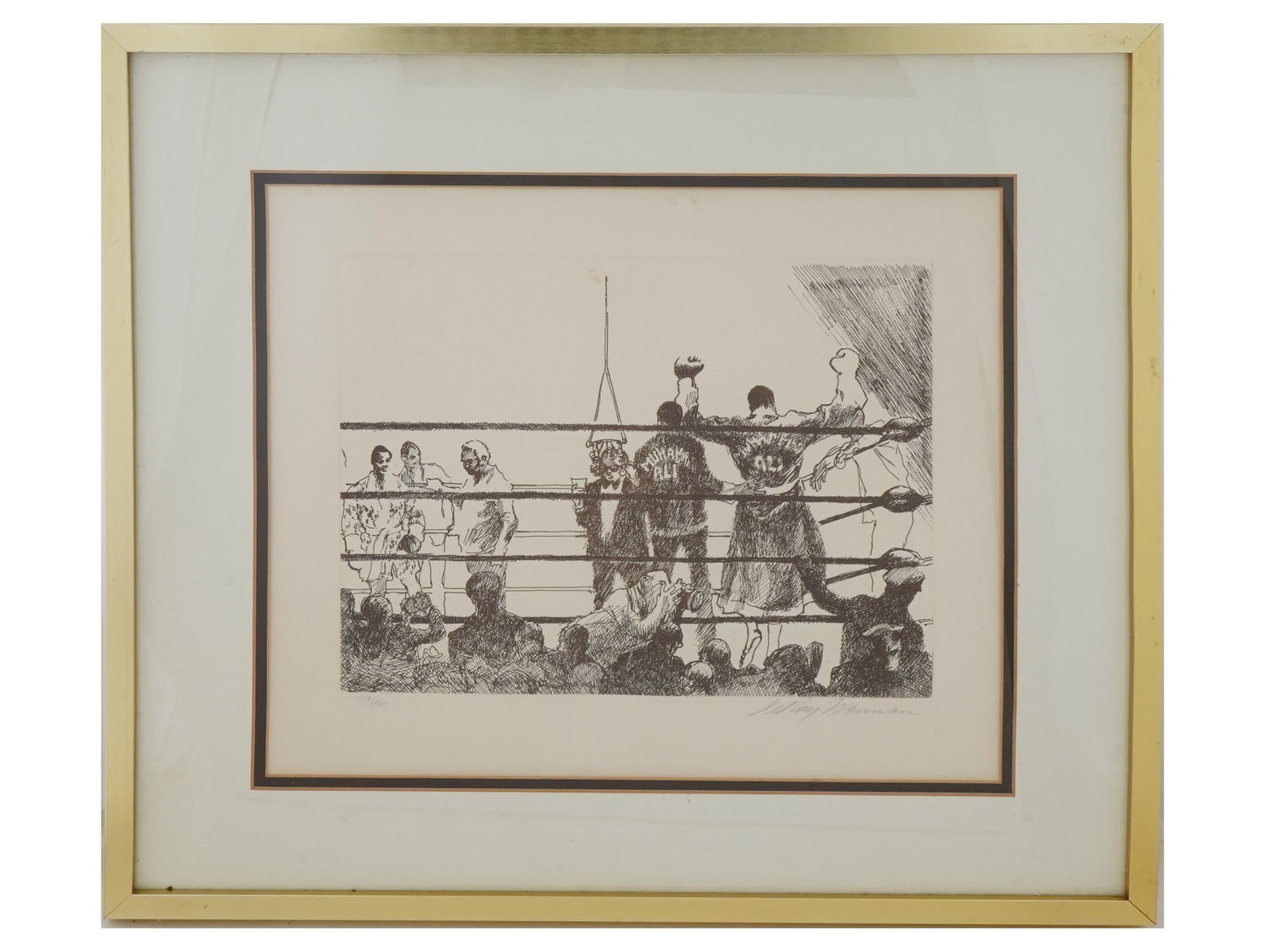 LTD MUHAMMAD ALI FRAZIER ETCHING BY LEROY NEIMAN (1 of 5)