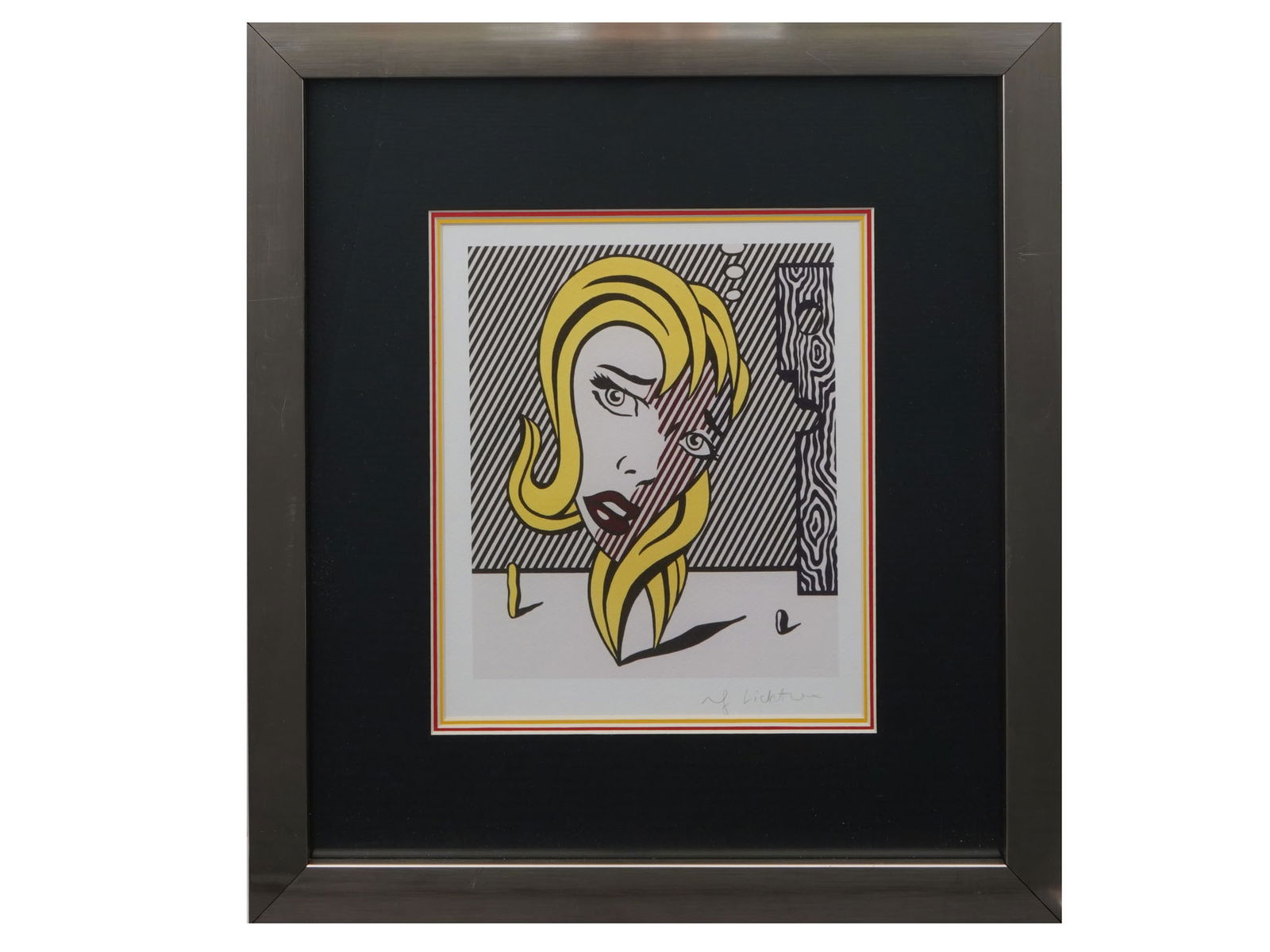 ROY LICHTENSTEIN BLONDE COLOR LITHOGRAPH 1978 SIGNED (1 of 4)