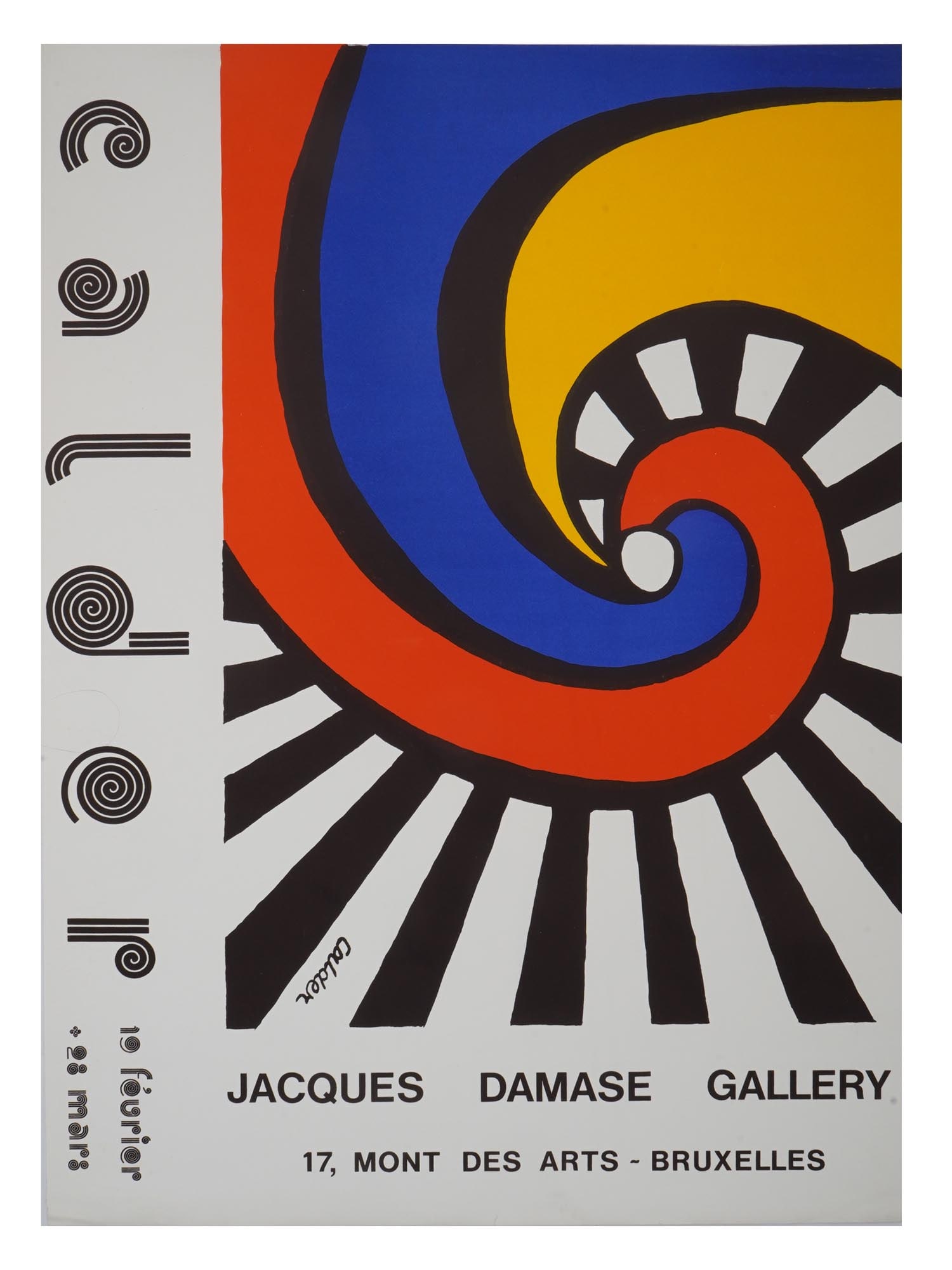 BELGIUM ALEXANDER CALDER EXHIBITION POSTER PRINT (1 of 4)