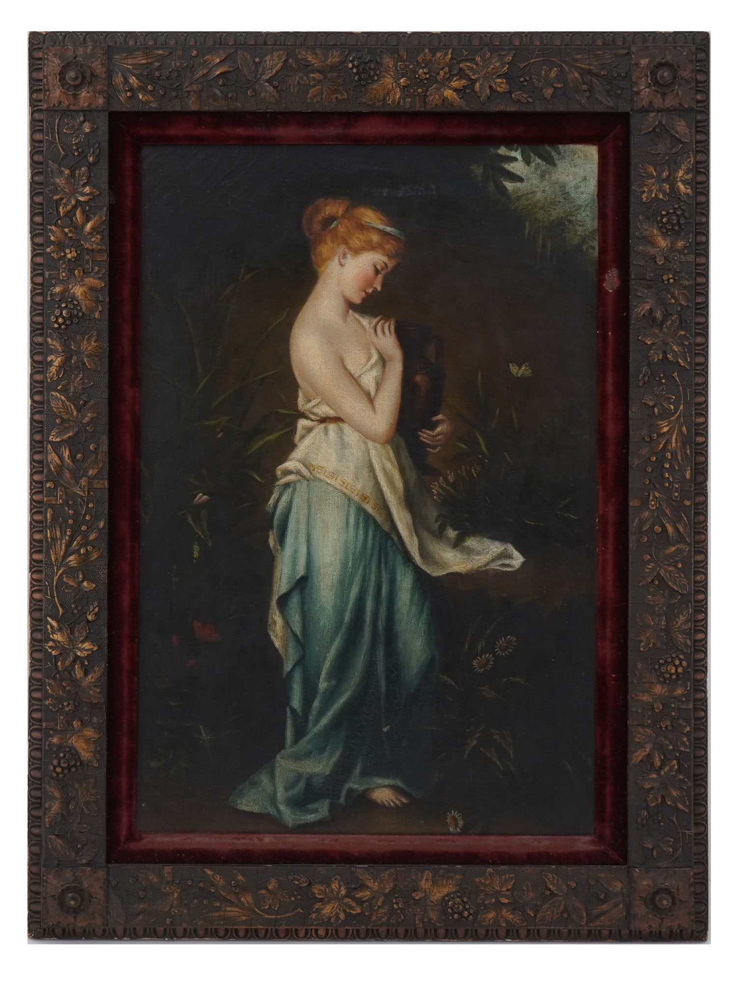 FRENCH OIL PAINTING AFTER JULES JOSEPH LEFEBVRE (1 of 3)