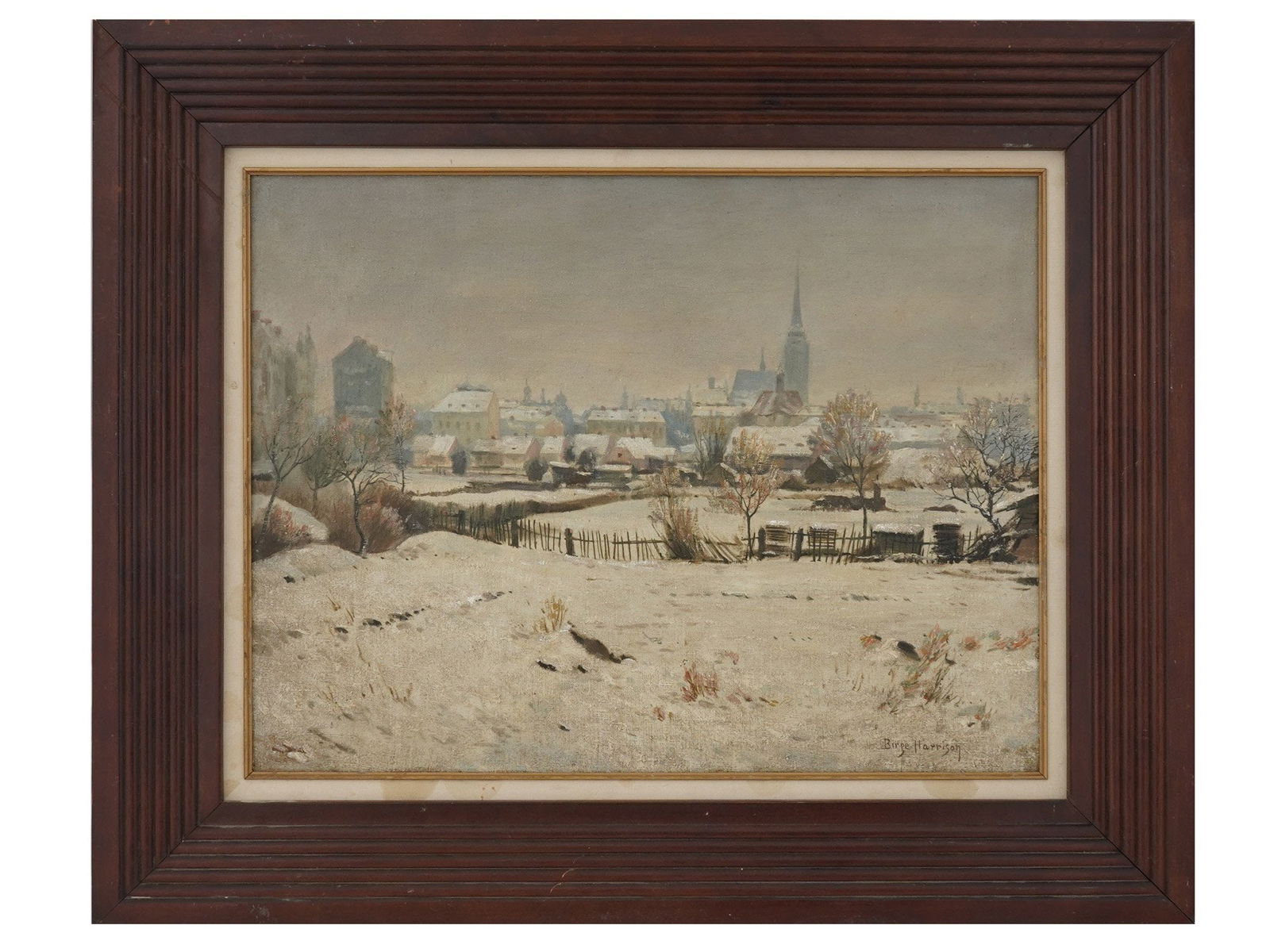 BIRGE HARRISON AMERICAN WINTER LANDSCAPE PAINTING (1 of 4)