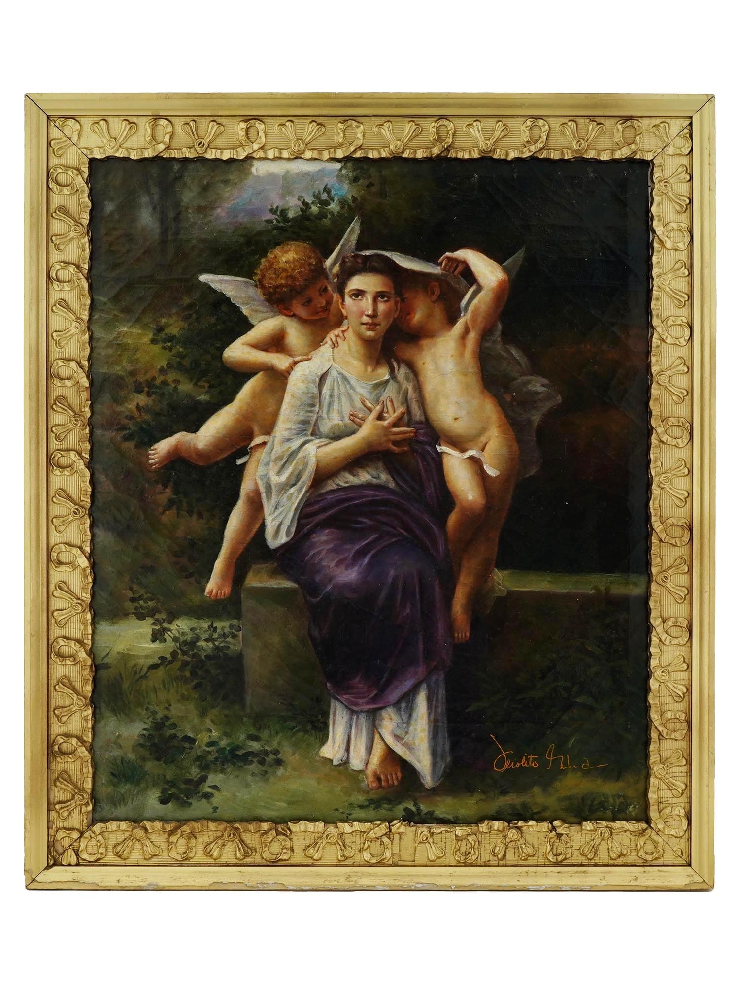 ACADEMIC ART OIL PAINTING AFTER WILLIAM BOUGUEREAU (1 of 5)