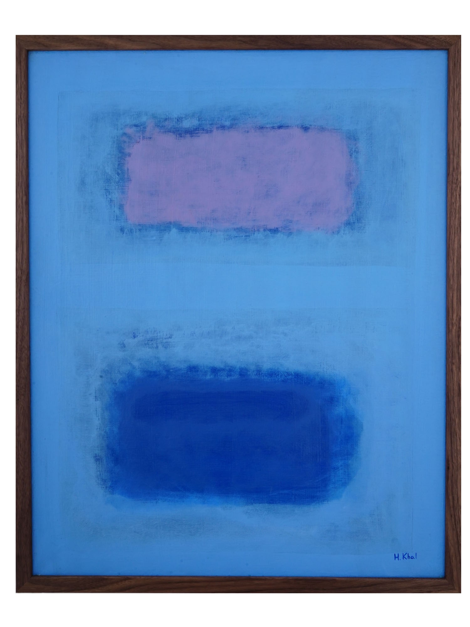 ABSTRACT AMERICAN OIL PAINTING SIGNED HELEN KHAL (1 of 4)