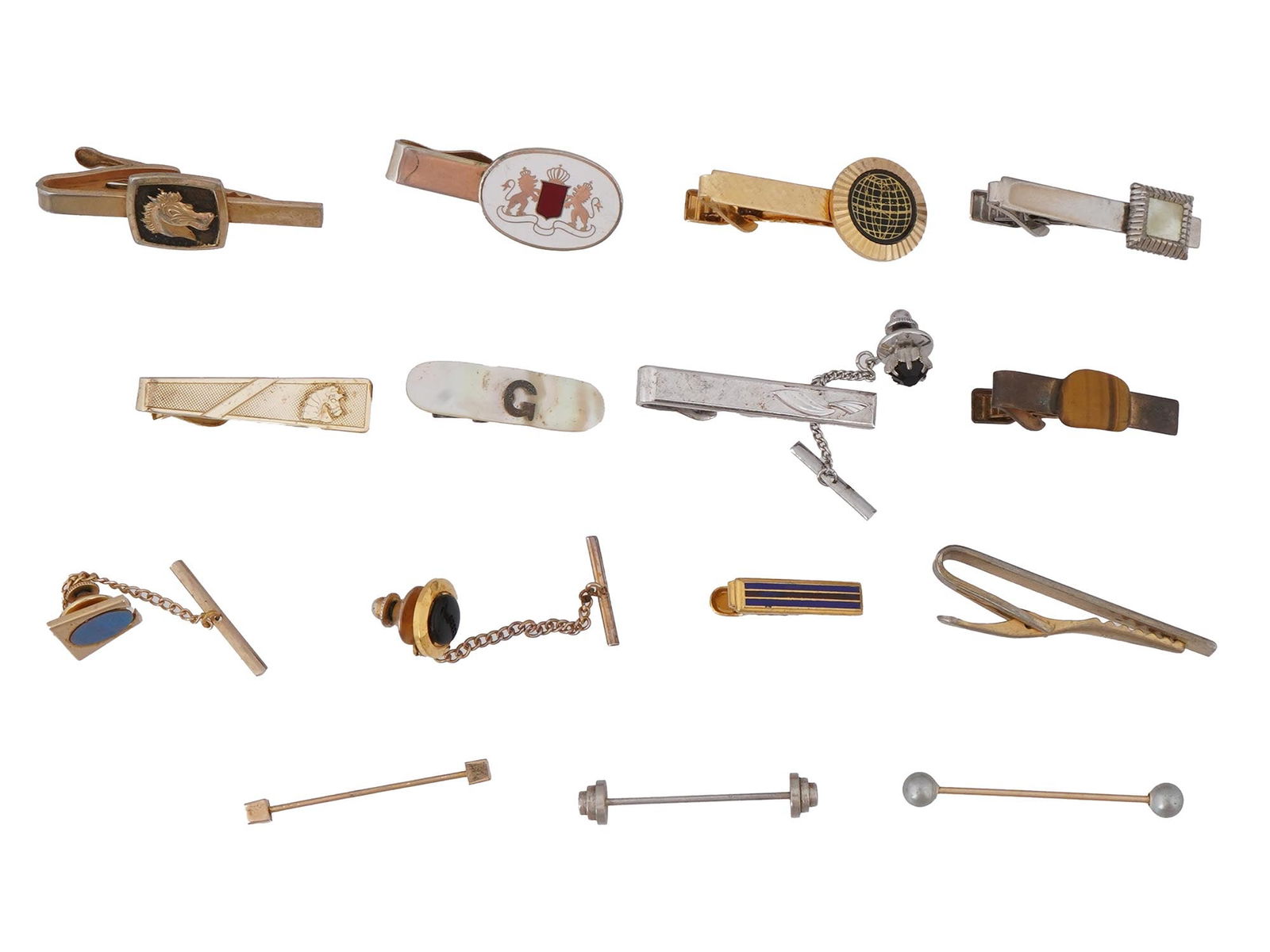 COLLECTION OF ASSORTED SWANK AND HICKOK TIE CLIPS (1 of 6)