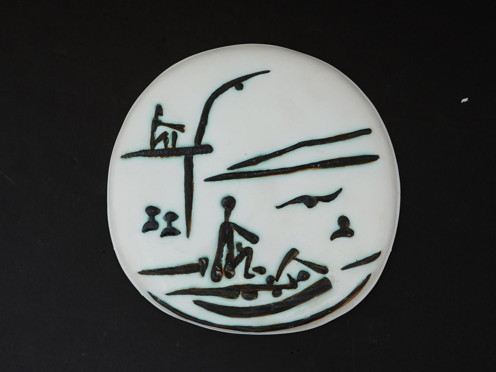 FRENCH MID CENT PICASSO FOR MADOURA CERAMIC PLATE (1 of 5)